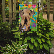 Load image into Gallery viewer, Airedale Easter Eggtravaganza Garden Flag - Outdoor Decorative Yard Flag