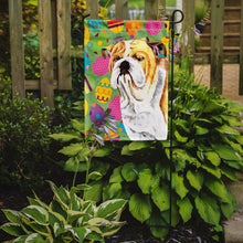 Load image into Gallery viewer, Bulldog English Easter Eggtravaganza Garden Flag - Outdoor Decorative Yard Flag