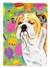 Load image into Gallery viewer, Bulldog English Easter Eggtravaganza Garden Flag - Outdoor Decorative Yard Flag