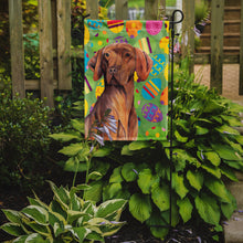 Load image into Gallery viewer, Vizsla Easter Eggtravaganza Garden Flag - Outdoor Decorative Yard Flag