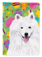Load image into Gallery viewer, American Eskimo Easter Eggtravaganza Garden Flag - Outdoor Decorative Yard Flag