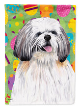 Load image into Gallery viewer, Shih Tzu Easter Eggtravaganza Flag Canvas House Size