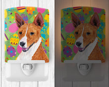 Load image into Gallery viewer, Basenji Easter Eggtravaganza Ceramic Night Light SC9467CNL