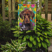 Load image into Gallery viewer, German Shorthaired Pointer Easter Eggtravaganza Garden Flag - Outdoor Decorative Yard Flag