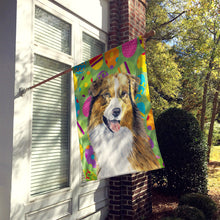 Load image into Gallery viewer, Australian Shepherd Easter Eggtravaganza Flag Canvas House Size