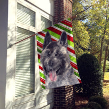 Load image into Gallery viewer, Akita Candy Cane Holiday Christmas Flag Canvas House Size SC9480CHF
