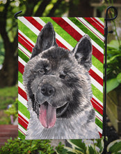 Load image into Gallery viewer, Akita Candy Cane Holiday Christmas Garden Flag – Decorative Outdoor Yard Flag SC9480GF