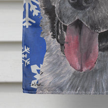 Load image into Gallery viewer, Akita Winter Snowflakes Holiday Flag Canvas House Size SC9481CHF