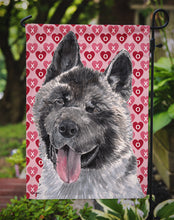 Load image into Gallery viewer, Akita Hearts Love and Valentine's Day Garden Flag – Decorative Outdoor Yard Flag SC9484GF