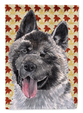 Load image into Gallery viewer, Akita Fall Leaves Flag Canvas House Size SC9485CHF