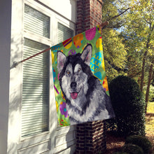 Load image into Gallery viewer, Alaskan Malamute Easter Eggtravaganza Flag Canvas House Size SC9489CHF