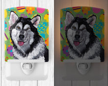 Load image into Gallery viewer, Alaskan Malamute Easter Eggtravaganza Ceramic Night Light SC9489CNL