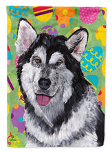 Load image into Gallery viewer, Alaskan Malamute Easter Eggtravaganza Garden Flag - Outdoor Decorative Yard Flag SC9489GF