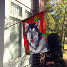 Load image into Gallery viewer, Alaskan Malamute Red Snowflakes Holiday Christmas  Flag Canvas House Size SC9492CHF