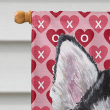 Load image into Gallery viewer, Alaskan Malamute Hearts Love and Valentine's Day Flag Canvas House Size SC9494CHF