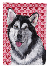 Load image into Gallery viewer, Alaskan Malamute Hearts Love and Valentine's Day Flag Canvas House Size SC9494CHF