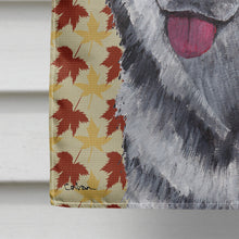 Load image into Gallery viewer, Alaskan Malamute Fall Leaves Flag Canvas House Size SC9495CHF