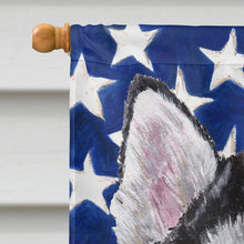 Load image into Gallery viewer, Alaskan Malamute USA Patriotic American Flag Flag Canvas House Size SC9497CHF