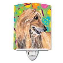 Load image into Gallery viewer, Afghan Hound Easter Eggtravaganza Ceramic Night Light SC9500CNL