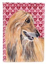 Load image into Gallery viewer, Afghan Hound Hearts Love and Valentine's Day Garden Flag – Decorative Outdoor Yard Flag SC9503GF