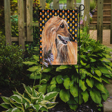 Load image into Gallery viewer, Afghan Hound Candy Corn Halloween Garden Flag – Decorative Outdoor Yard Flag SC9505GF