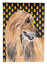 Load image into Gallery viewer, Afghan Hound Candy Corn Halloween Garden Flag – Decorative Outdoor Yard Flag SC9505GF
