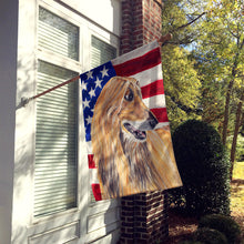 Load image into Gallery viewer, Afghan Hound USA Patriotic American Flag Flag Canvas House Size SC9506CHF