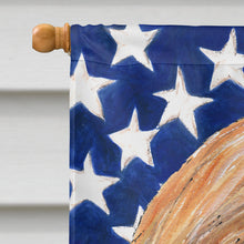 Load image into Gallery viewer, Afghan Hound USA Patriotic American Flag Flag Canvas House Size SC9506CHF
