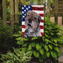 Load image into Gallery viewer, Border Terrier Mix USA American Flag Garden Flag – Decorative Outdoor Yard Flag