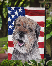 Load image into Gallery viewer, Border Terrier Mix USA American Flag Garden Flag – Decorative Outdoor Yard Flag