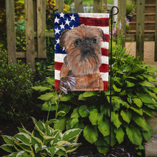 Load image into Gallery viewer, Brussels Griffon USA American Flag Garden Flag – Decorative Outdoor Yard Flag