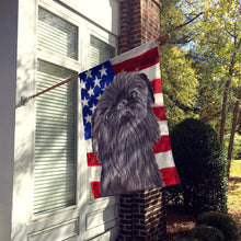 Load image into Gallery viewer, Brussels Griffon USA American Flag Flag Canvas House Size