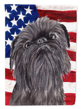 Load image into Gallery viewer, Brussels Griffon USA American Flag Garden Flag – Decorative Outdoor Yard Flag