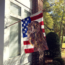 Load image into Gallery viewer, Boykin Spaniel USA American Flag Flag Canvas House Size
