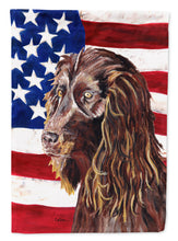 Load image into Gallery viewer, Boykin Spaniel USA American Flag Flag Canvas House Size