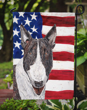 Load image into Gallery viewer, Bull Terrier USA American Flag Garden Flag – Decorative Outdoor Yard Flag