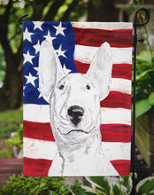 Load image into Gallery viewer, Bull Terrier USA American Flag Garden Flag – Decorative Outdoor Yard Flag