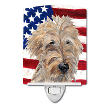 Load image into Gallery viewer, Golden Doodle with American Flag Ceramic Night Light SC9521CNL
