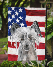 Load image into Gallery viewer, Chinese Crested USA American Flag Garden Flag – Decorative Outdoor Yard Flag