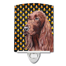Load image into Gallery viewer, Irish Setter Candy Corn Halloween Ceramic Night Light SC9524CNL