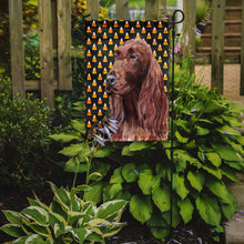 Load image into Gallery viewer, Irish Setter Halloween Candy Corn Garden Flag – Decorative Outdoor Yard Flag