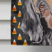 Load image into Gallery viewer, Coonhound Halloween Candy Corn Flag Canvas House Size