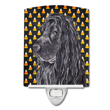 Load image into Gallery viewer, Black Cocker Spaniel  Candy Corn Halloween Ceramic Night Light SC9527CNL