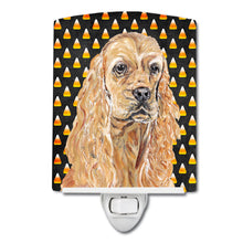 Load image into Gallery viewer, Buff Cocker Spaniel  Candy Corn Halloween Ceramic Night Light SC9528CNL