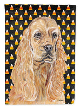 Load image into Gallery viewer, Cocker Spaniel Halloween Candy Corn Garden Flag – Decorative Outdoor Yard Flag