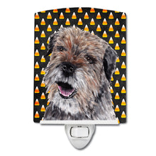 Load image into Gallery viewer, Border Terrier  Candy Corn Halloween Ceramic Night Light SC9529CNL