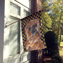 Load image into Gallery viewer, Brussels Griffon Halloween Candy Corn Flag Canvas House Size