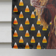 Load image into Gallery viewer, Boykin Spaniel Halloween Candy Corn Flag Canvas House Size