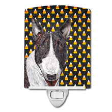 Load image into Gallery viewer, Bull Terrier Candy Corn Halloween Ceramic Night Light SC9533CNL
