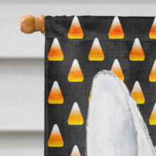 Load image into Gallery viewer, Bull Terrier Halloween Candy Corn Flag Canvas House Size